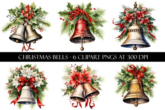 Christmas Bell Clipart for Festive Illustrations