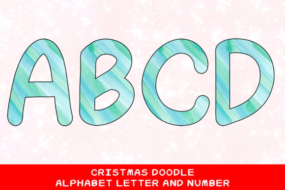 Christmas Doodle Alphabet Letter 52: Festive Illustrations for Handmade Shops