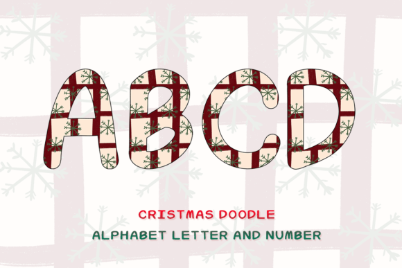 Christmas Doodle Alphabet Letter 6: Festive Illustrations for Local Brands