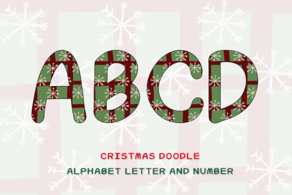 Christmas Doodle Alphabet Letter 8 Review for Modern Illustrations