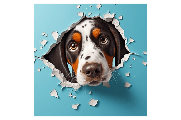 Christmas English Pointer Broken Wall 4 for Illustrations