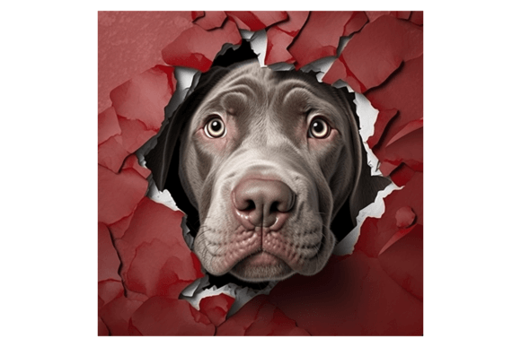 Christmas Neapolitan Mastiff Broken Wall 1: Illustrations for Bold Branding