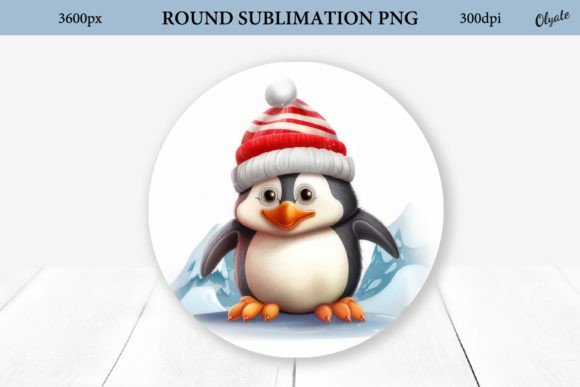 Christmas Pinguin Round Sign PNG: A Review of Seasonal Illustrations