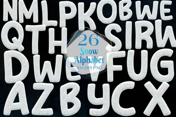 Christmas Snow Alphabet Clipart Bundle Review