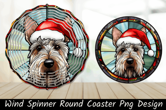 Christmas Terrier Dog Wind Spinner Illustrations Review