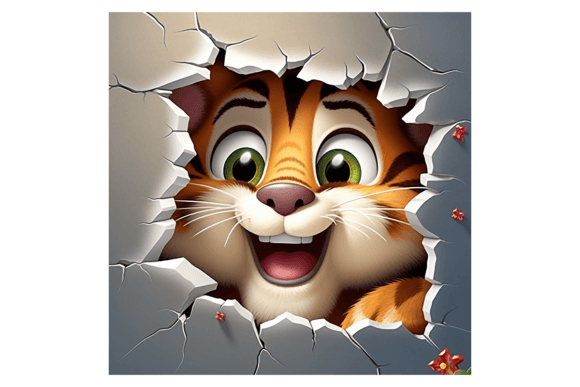 Christmas Tiger Broken Wall 4: A Seller's Review of This Illustrations Asset