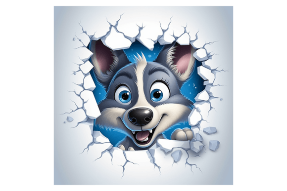 Christmas Wolf Broken Wall 1 Illustrations Review