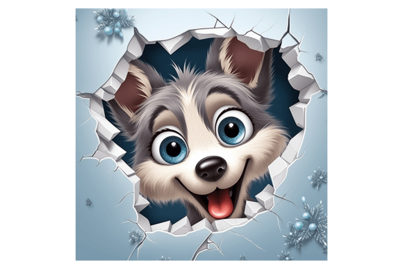 Christmas Wolf Broken Wall 2: A Bold Choice for Brand Illustrations