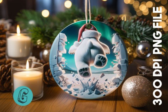 Polar Bear Christmas Ornament Back 09 Review