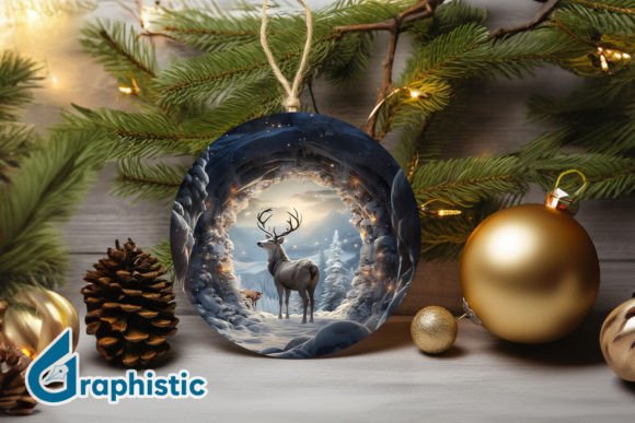 Reindeer Christmas Ornament PNG 14: A Designer's Review of Seasonal Illustrations