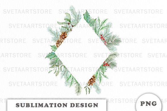 Watercolor Christmas Floral Frame Png: A Review for Modern Illustrations